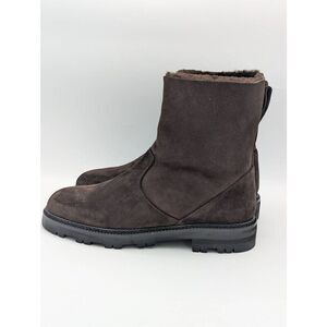 Manolo Blahnik Tomosa dark brown suede boots EU 39